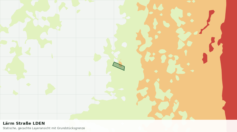 Statische Kartenansicht: Lärm Straße LDEN