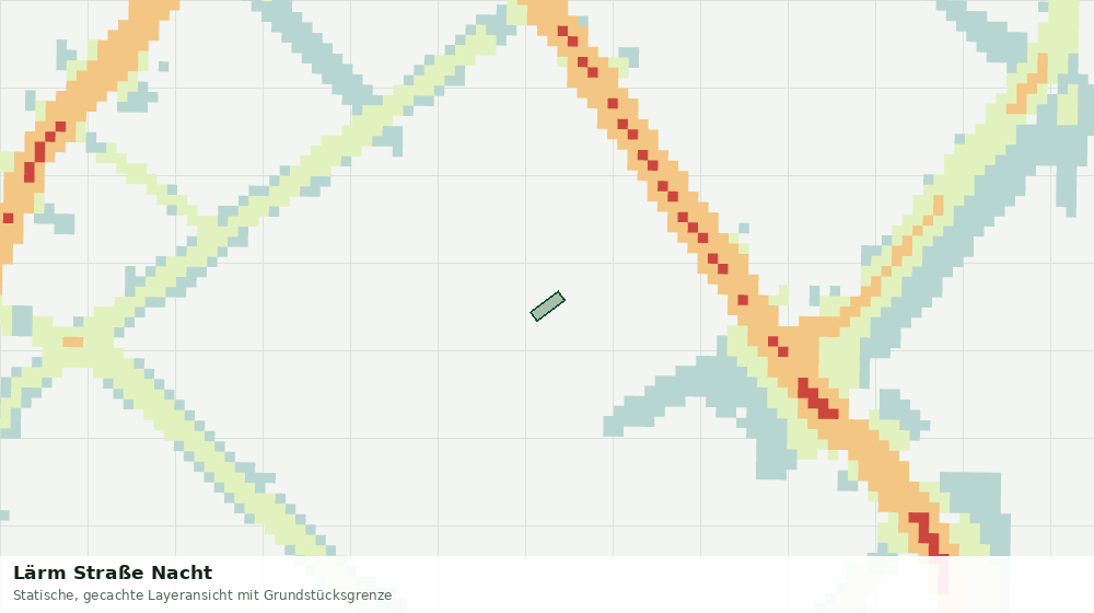 Statische Kartenansicht: Lärm Straße Nacht