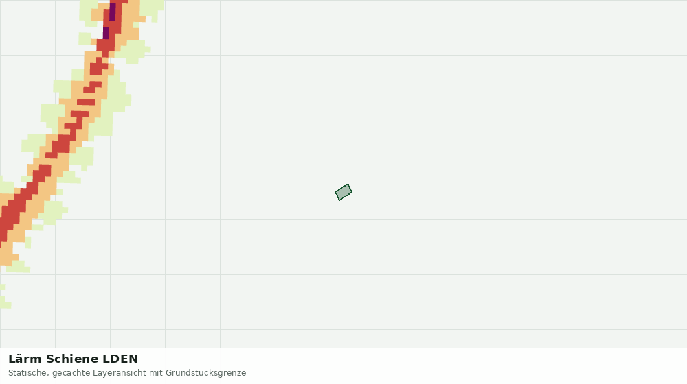 Statische Kartenansicht: Lärm Schiene LDEN