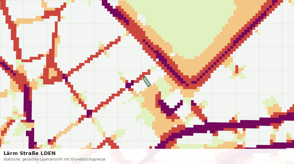 Statische Kartenansicht: Lärm Straße LDEN
