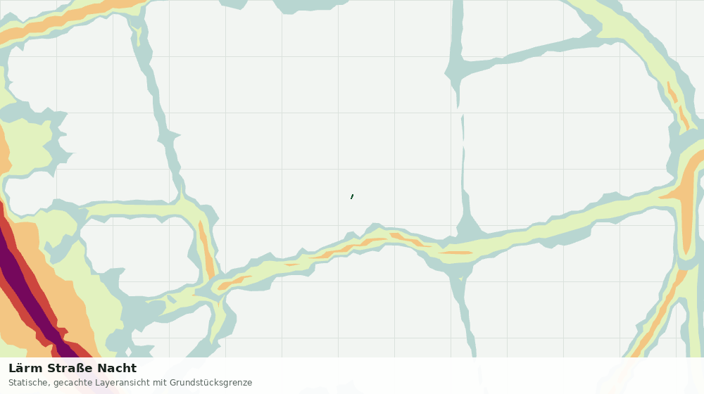 Statische Kartenansicht: Lärm Straße Nacht