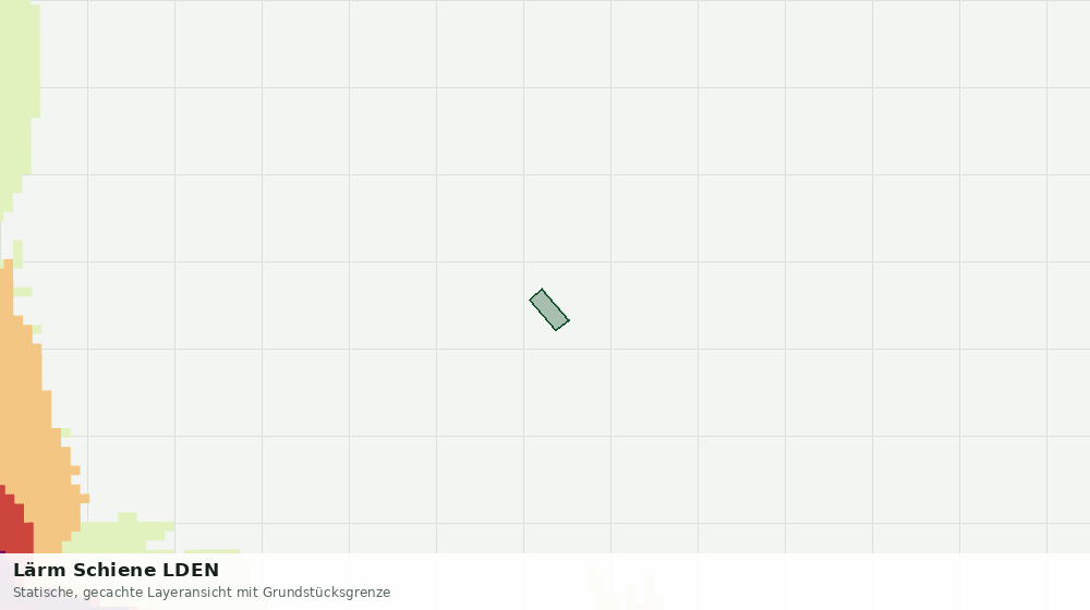 Statische Kartenansicht: Lärm Schiene LDEN