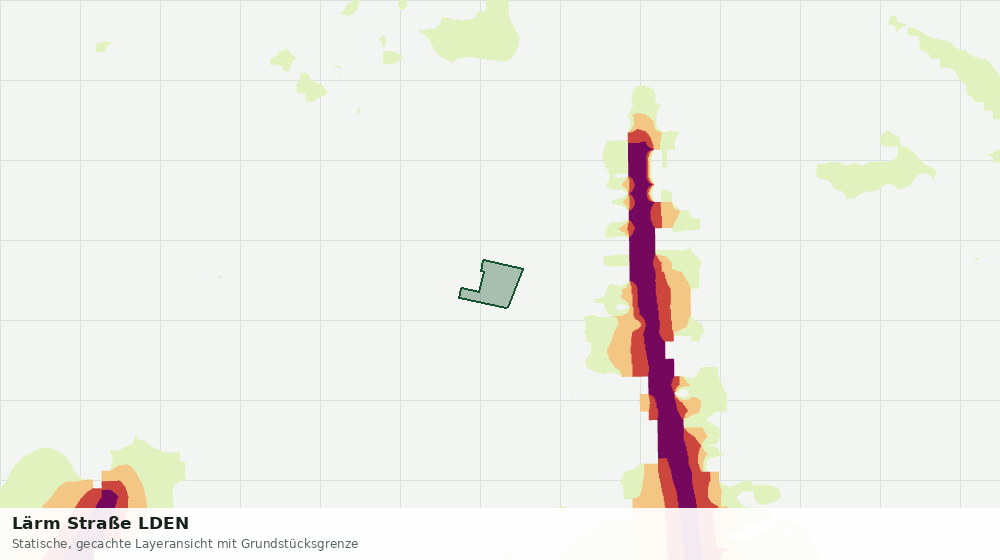 Statische Kartenansicht: Lärm Straße LDEN