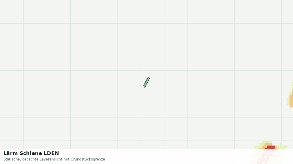 Statische Kartenansicht: Lärm Schiene LDEN