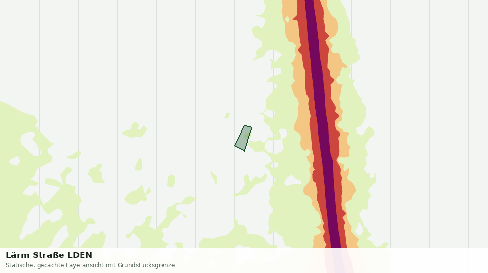 Statische Kartenansicht: Lärm Straße LDEN