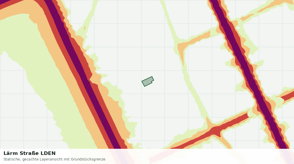 Statische Kartenansicht: Lärm Straße LDEN