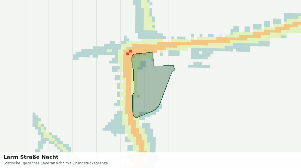 Statische Kartenansicht: Lärm Straße Nacht