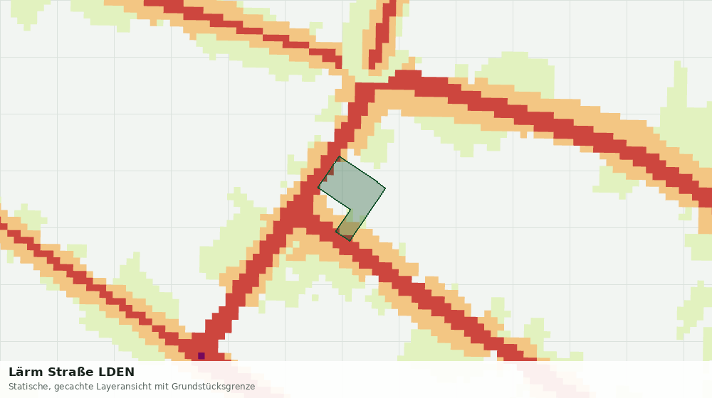 Statische Kartenansicht: Lärm Straße LDEN