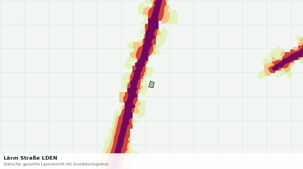Statische Kartenansicht: Lärm Straße LDEN