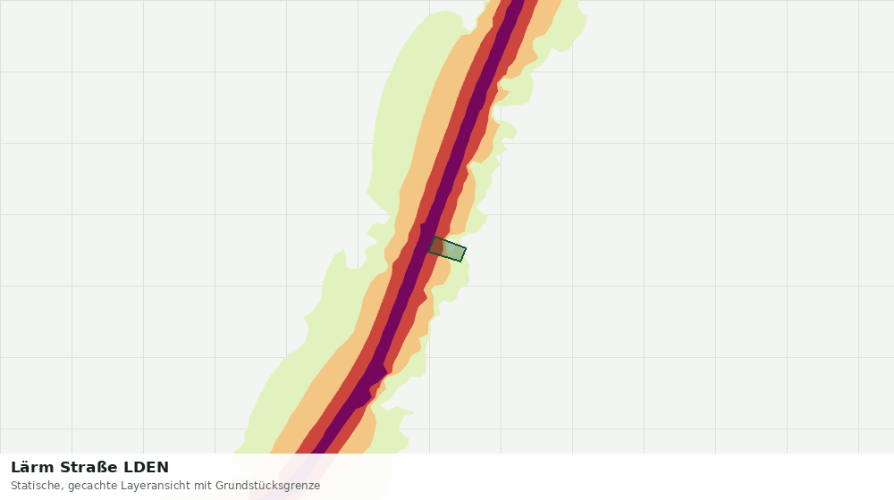 Statische Kartenansicht: Lärm Straße LDEN