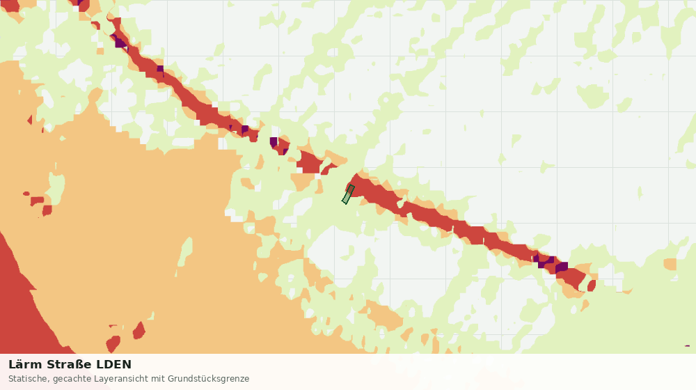 Statische Kartenansicht: Lärm Straße LDEN