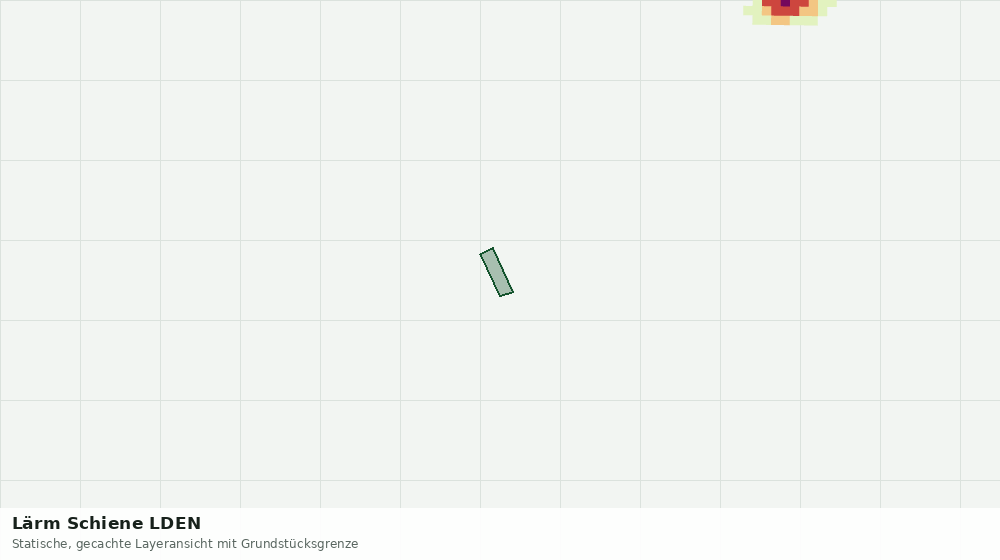 Statische Kartenansicht: Lärm Schiene LDEN