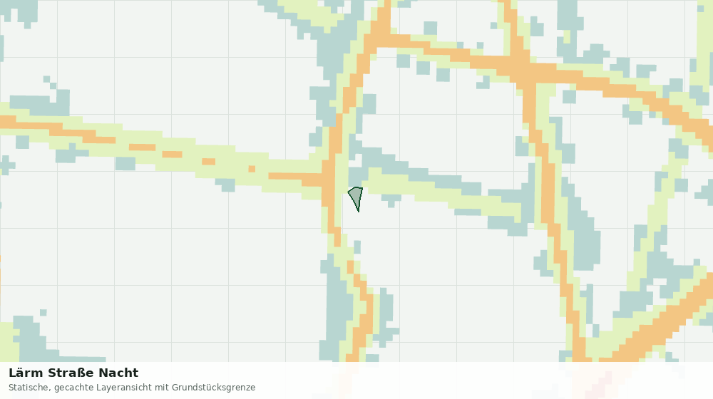 Statische Kartenansicht: Lärm Straße Nacht