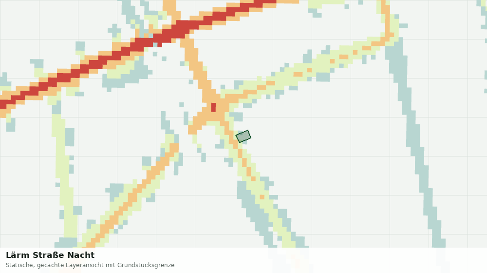 Statische Kartenansicht: Lärm Straße Nacht