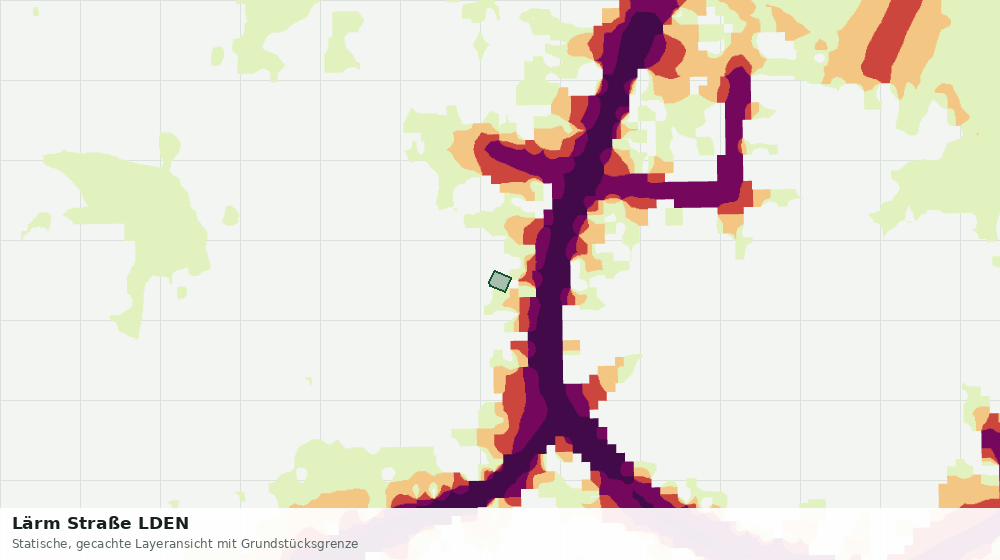 Statische Kartenansicht: Lärm Straße LDEN