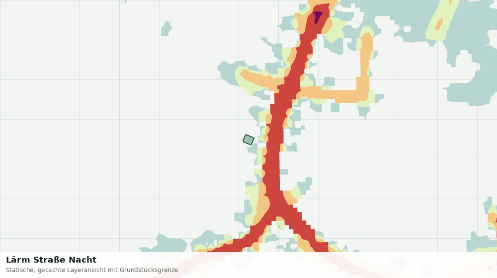 Statische Kartenansicht: Lärm Straße Nacht