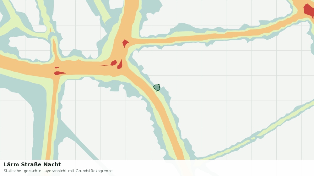 Statische Kartenansicht: Lärm Straße Nacht