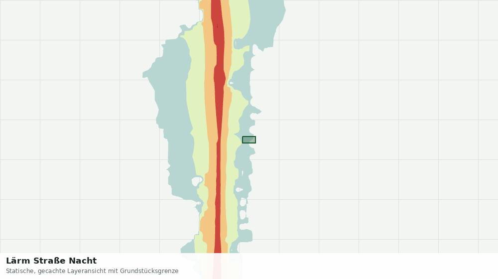 Statische Kartenansicht: Lärm Straße Nacht