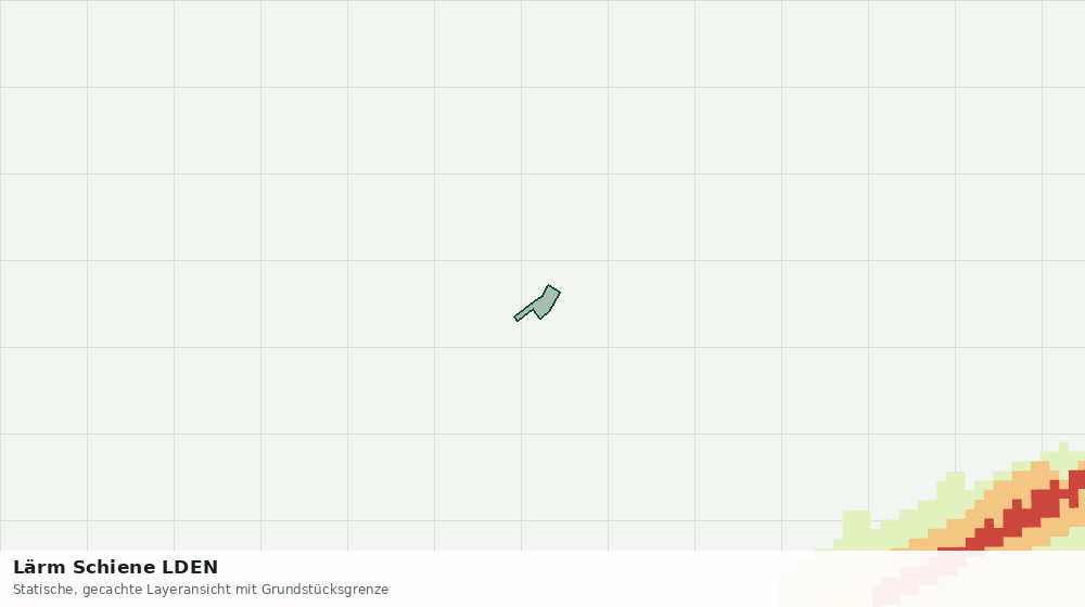 Statische Kartenansicht: Lärm Schiene LDEN