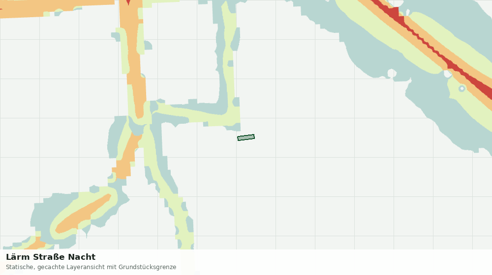 Statische Kartenansicht: Lärm Straße Nacht