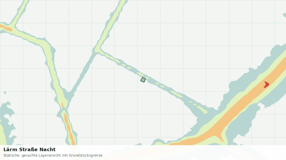 Statische Kartenansicht: Lärm Straße Nacht