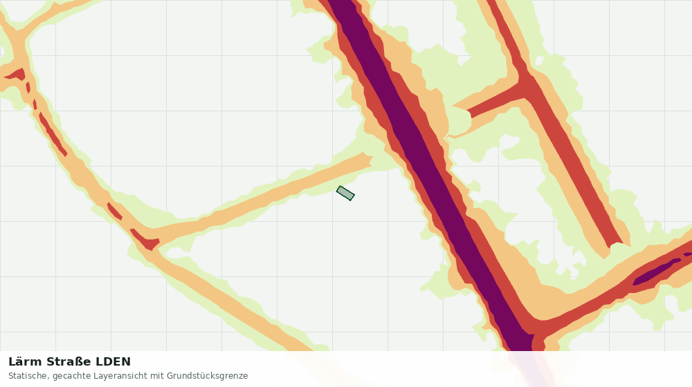 Statische Kartenansicht: Lärm Straße LDEN