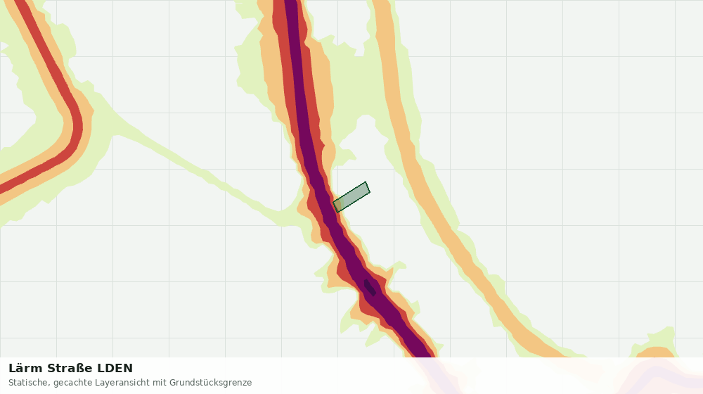 Statische Kartenansicht: Lärm Straße LDEN