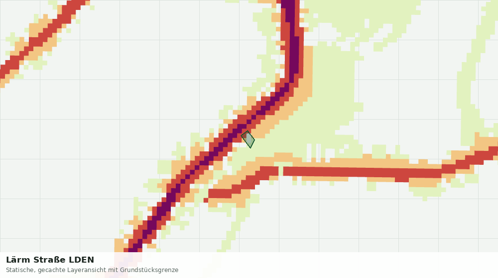 Statische Kartenansicht: Lärm Straße LDEN