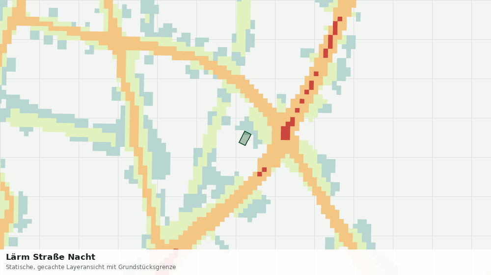 Statische Kartenansicht: Lärm Straße Nacht