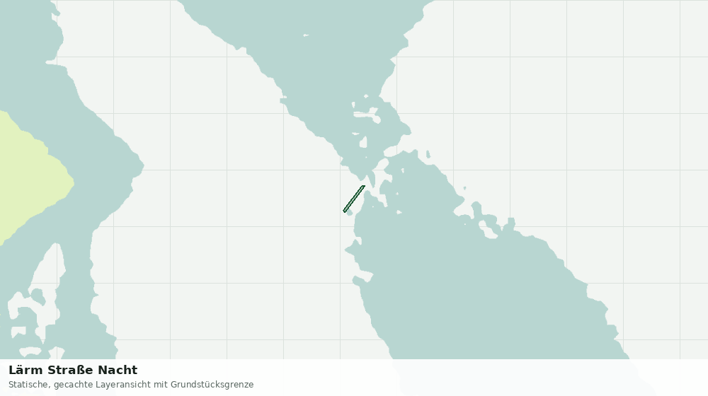 Statische Kartenansicht: Lärm Straße Nacht