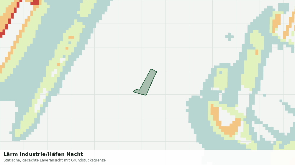 Statische Kartenansicht: Lärm Industrie/Häfen Nacht