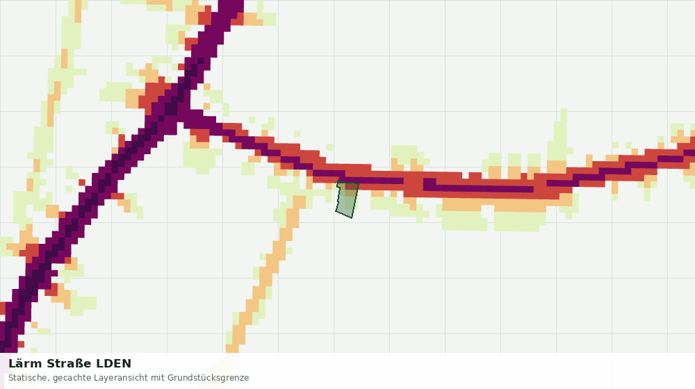Statische Kartenansicht: Lärm Straße LDEN
