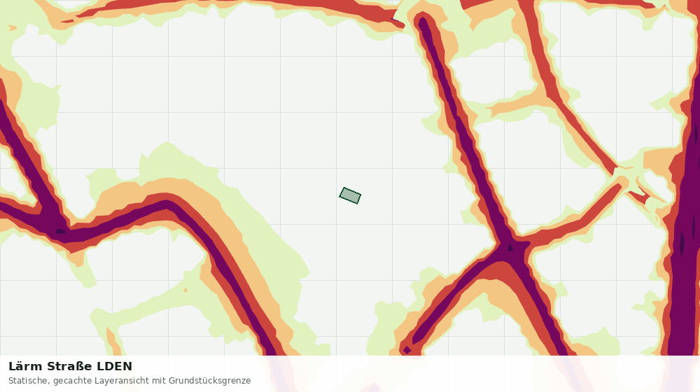 Statische Kartenansicht: Lärm Straße LDEN
