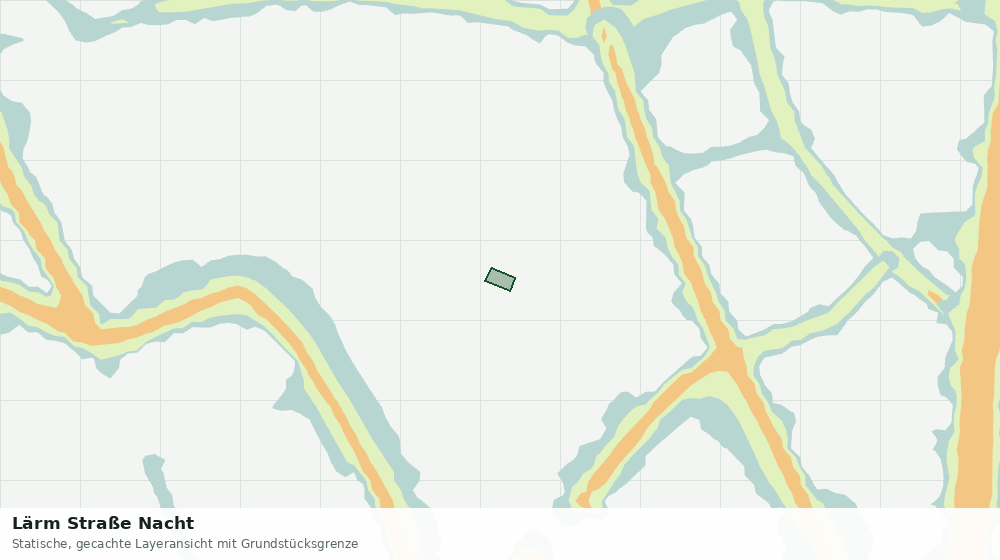 Statische Kartenansicht: Lärm Straße Nacht