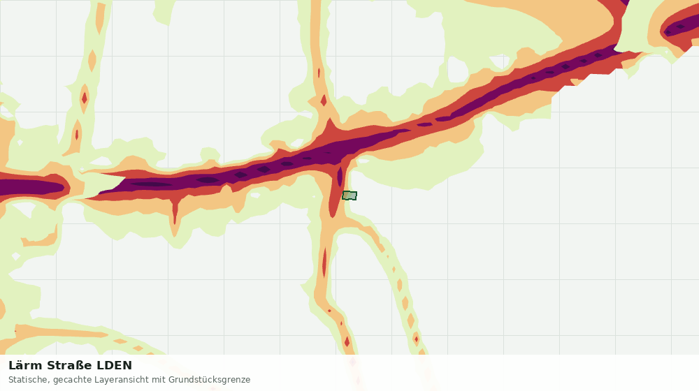 Statische Kartenansicht: Lärm Straße LDEN