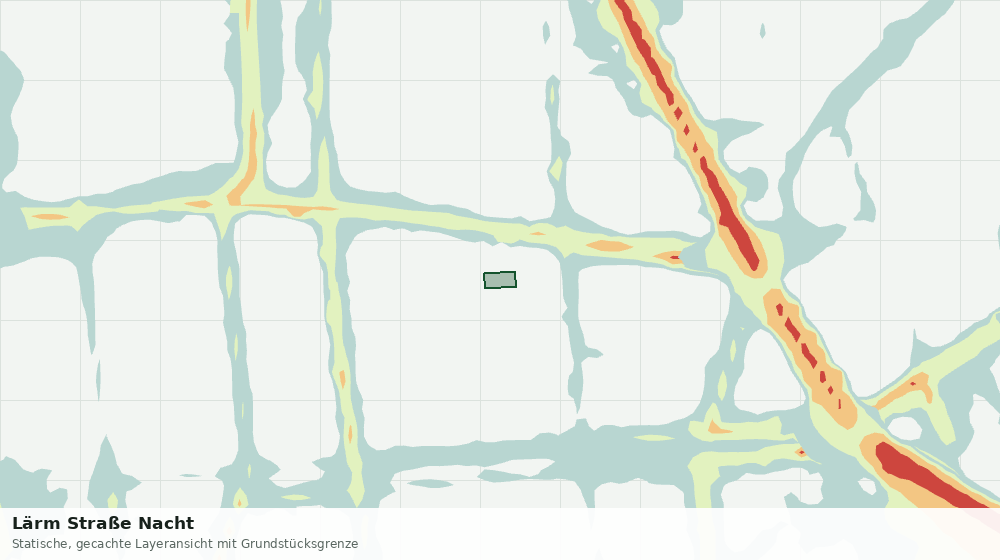 Statische Kartenansicht: Lärm Straße Nacht