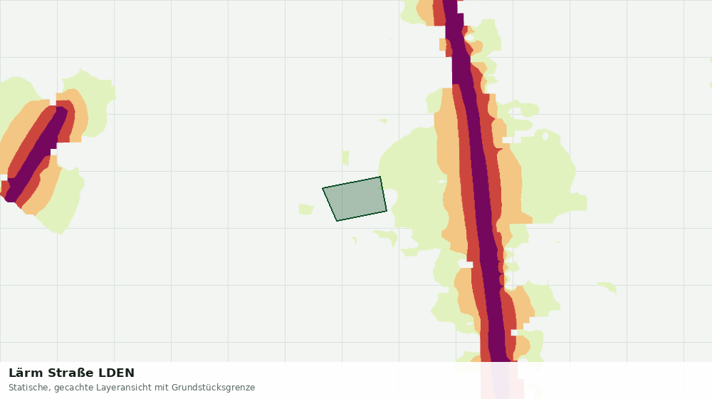 Statische Kartenansicht: Lärm Straße LDEN