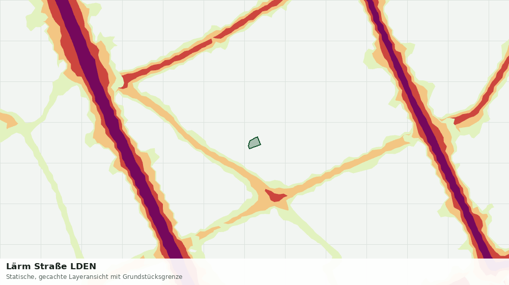 Statische Kartenansicht: Lärm Straße LDEN