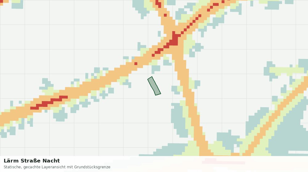 Statische Kartenansicht: Lärm Straße Nacht