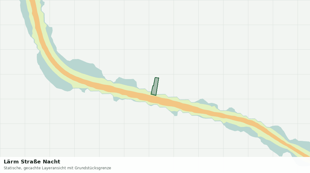 Statische Kartenansicht: Lärm Straße Nacht