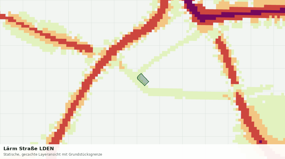 Statische Kartenansicht: Lärm Straße LDEN