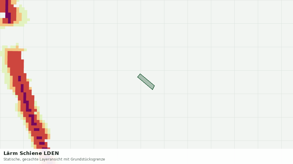 Statische Kartenansicht: Lärm Schiene LDEN