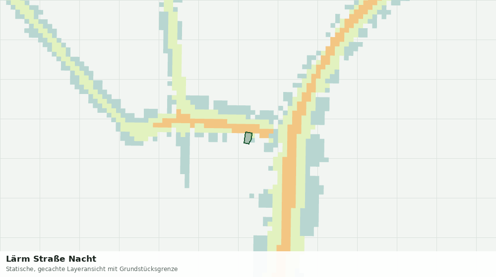 Statische Kartenansicht: Lärm Straße Nacht