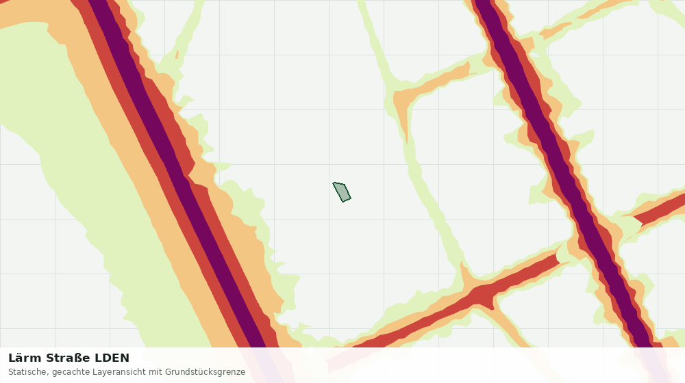Statische Kartenansicht: Lärm Straße LDEN