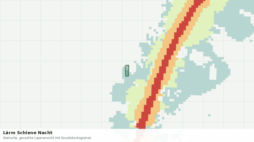 Statische Kartenansicht: Lärm Schiene Nacht