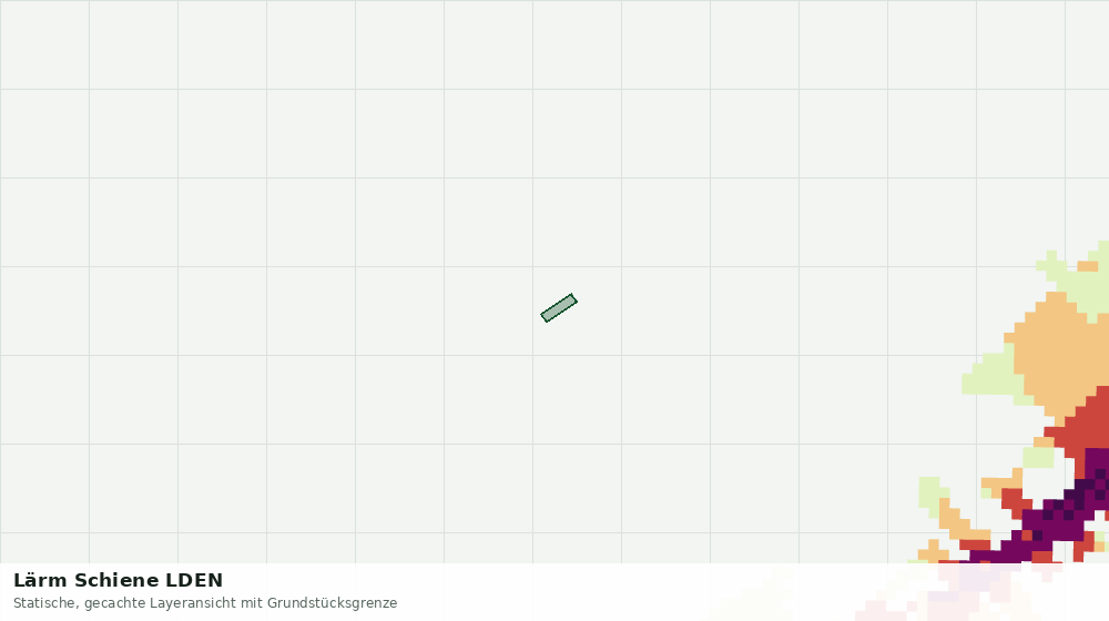 Statische Kartenansicht: Lärm Schiene LDEN