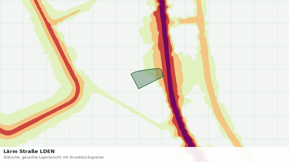 Statische Kartenansicht: Lärm Straße LDEN