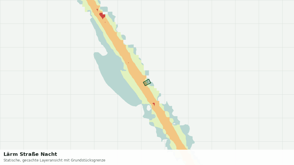 Statische Kartenansicht: Lärm Straße Nacht