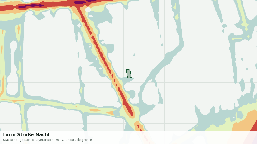 Statische Kartenansicht: Lärm Straße Nacht
