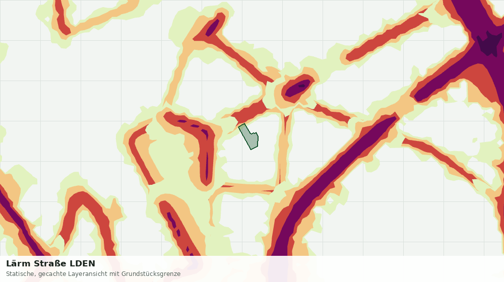 Statische Kartenansicht: Lärm Straße LDEN